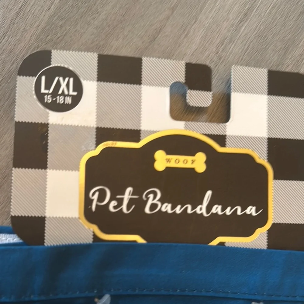 3 for $20–Blue Pet Bandana with 'New Big Bro' Print